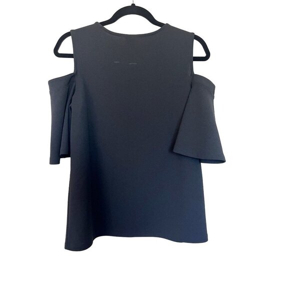 Ann Taylor Black Cold Shoulder, Off Shoulder Top S - Picture 6 of 7